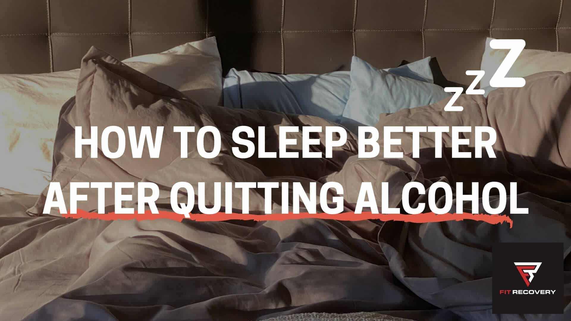 can't sleep without alcohol